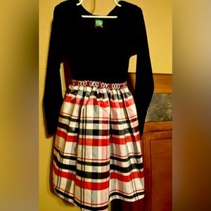 Dollie and Me plaid holiday dress size 7